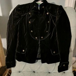 Velvet military style jacket